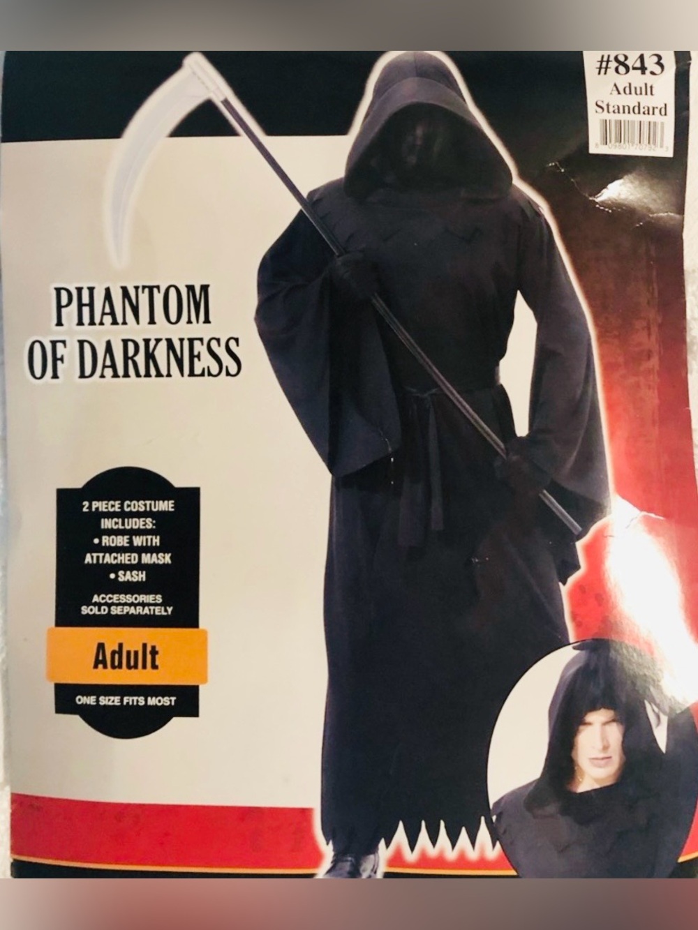 Costumesusa Halloween costume Phantom of Darkness Hooded Robe